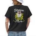 Cat Mom Mothers Day Gifts Sunflower Birman Mom Gift For Womens Womens Back Print T-shirt Gifts for Her