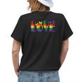 Cat Stack Rainbow Gay Pride Funny Lgbt Animal Pet Lover Womens Back Print T-shirt Gifts for Her