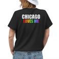 Chicago Gay Pride Lgbt Rainbow Love Illinois Men Women Gifts Womens Back Print T-shirt Gifts for Her Chicago Gay Pride Lgbt Rainbow Love Illinois Men Women Gifts Womens Back Print T-shirt Gifts for Her