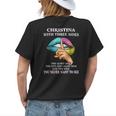 Christina Name Gift Christina With Three Sides V2 Womens Back Print T-shirt Gifts for Her