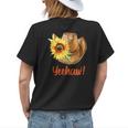 Country Cowgirl Hat Yeehaw Womens Back Print T-shirt Gifts for Her