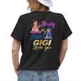 Cute Beauty Or Beat Gigi Loves You - Gender Reveal Party Womens Back Print T-shirt Gifts for Her