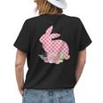Cute Floral Easter Church Sunday Rabbit Bunny Jesus Egg Womens Back Print T-shirt Gifts for Her