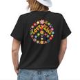 Daisy Peace Sign Love60S 70S Tie Dye Hippie Costume Womens Back Print T-shirt Gifts for Her