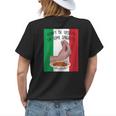 Dont Be Upsetti Eat Some Spaghetti Funny Italian Hand Meme Womens Back Print T-shirt Gifts for Her