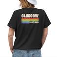 Glasgow Scotland United Kingdom Rainbow Gay Pride Merch Womens Back Print T-shirt Gifts for Her