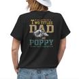 God Gifted Me Two Titles Dad And Poppy Fathers Day Gift Womens Back Print T-shirt Gifts for Her