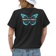 Growth Is A Process Butterfly Womens Back Print T-shirt Gifts for Her