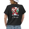 Horne Name Gift Santa Horne Womens Back Print T-shirt Gifts for Her