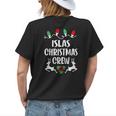 Islas Name Gift Christmas Crew Islas Womens Back Print T-shirt Gifts for Her