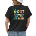 Last Day Of School Peace Out 2Nd Grade Teachers Kids Womens Back Print T-shirt Gifts for Her