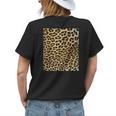 Leopard Spots Animal Print Halloween Costume Gift Funny Womens Back Print T-shirt Gifts for Her