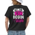 Let The Sin Begin Vegas Girl Trip 2023 Vegas Girls Party Womens Back Print T-shirt Gifts for Her