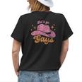 Lets Go Gays Lgbt Pride Cowboy Hat Retro Gay Rights Ally Womens Back Print T-shirt Gifts for Her