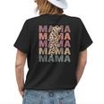 Mama Leopard Funny Mom Lightning Bolt Retro Mothers Day Gifts For Mom Funny Gifts Womens Back Print T-shirt Gifts for Her