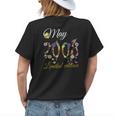 May 2008 13 Year Old Sunflower Floral 13Th Birthday Gift Womens Back Print T-shirt Gifts for Her