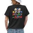 Mom Of The Superhero Birthday Boy Super Hero Family Party Womens Back Print T-shirt Gifts for Her
