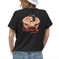 Muscle Mommy Retro Weightlifting And Bodybuilding Gym Mom Womens Back Print T-shirt Gifts for Her