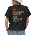 My Daughter In Law Is My Favorite Child Mother In Law Retro Womens Back Print T-shirt Gifts for Her