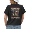 My Favorite Coastie Wears Dog Tags And Combat Boots Womens Back Print T-shirt Gifts for Her