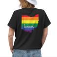 Ohio Gay Pride Lgbt Rainbow Home State Womens Back Print T-shirt Gifts for Her