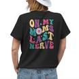 On My Moms Last Nerve Funny Groovy Quote For Kids Boys Girls Womens Back Print T-shirt Gifts for Her
