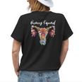 Ovary Squad Floral Ovary Uterus Womens Rights Feminist Womens Back Print T-shirt Gifts for Her