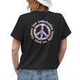 Peace Kindness Love Peace Sign Hearts Be Kind Womens Back Print T-shirt Gifts for Her