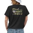 Proud Army Girlfriend - Us Flag Dog Tags Military Lover Gift Funny Military Gifts Womens Back Print T-shirt Gifts for Her