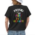 Proud Aunt Of Preschool Graduate 2023 School Prek Graduation Women's T-shirt Back Print Gifts for Her