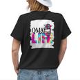 Qma Life Messy Bun Healthcare Worker Mothers Day Gift For Womens Womens Back Print T-shirt Gifts for Her