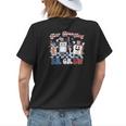 Retro Star Spangled Er Nurse Crew 4Th Of July Er Nurse Womens Back Print T-shirt Gifts for Her