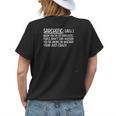 Sarchotic Funny Sarcastic Definition Of Sarcasm Sarcasm Funny Gifts Womens Back Print T-shirt Gifts for Her