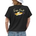 Side Chick Christmas Thanksgiving Side Dishes Dinner Foods Womens Back Print T-shirt Gifts for Her