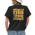 Somebodys Fine Ass Aunt Funny Family Groovy Womens Back Print T-shirt Gifts for Her