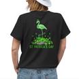 St Paddy Day Pink Flamingo Costume For Women Womens Back Print T-shirt Gifts for Her