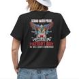 Stand With Pride And Honor - Patriot Day 911 Womens Back Print T-shirt Gifts for Her