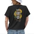 Stay Away Always Tired Mom Life Sugar Skull Sunflower Mom Womens Back Print T-shirt Gifts for Her