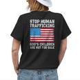 Stop Human Trafficking Gods Children Are Not For Sale Womens Back Print T-shirt Gifts for Her