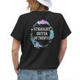 Straight Outta My Twenties 30 Years Floral Gift Womens Back Print T-shirt Gifts for Her