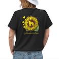 Sunflower Dog Mom Gifts For Goldendoodle Lovers Gift For Womens Womens Back Print T-shirt Gifts for Her