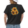 Sunflower Watercolor Floral Designs By La Monarca Womens Back Print T-shirt Gifts for Her