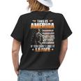 This Is America We Eat Meat We Drink Beer We Own Guns Back Womens Back Print T-shirt Gifts for Her