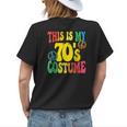 This Is My 70S Costume Peace 70S Party Outfit Groovy Womens Back Print T-shirt Gifts for Her