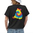Tie Dye Giant Panda Rainbow Print Animal Hippie Peace Gift Womens Back Print T-shirt Gifts for Her