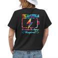 Tie Dye Lastday School Teacher Summer Recharge Required Women's T-shirt Back Print Gifts for Her