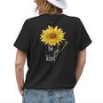 Trendy Summertime Be Kind Sunflower Womens Back Print T-shirt Gifts for Her