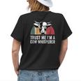 Trust Me Im A Cow Whisperer Farmer Retro Cows Lover For Men Womens Back Print T-shirt Gifts for Her