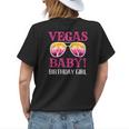 Vegas Baby Girls Trip Girls Weekend Birthday Girl Las Vegas Womens Back Print T-shirt Gifts for Her