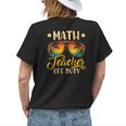 Vintage Math Teacher Off Duty Last Day Of School Summer Women's T-shirt Back Print Gifts for Her